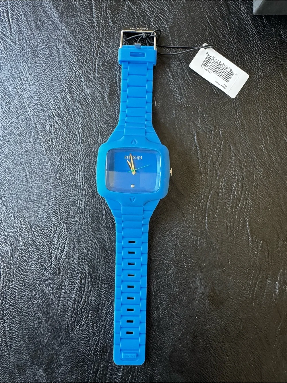 Nixon Blue Rubber Player New With Tags NWT 40mm analog modern watch